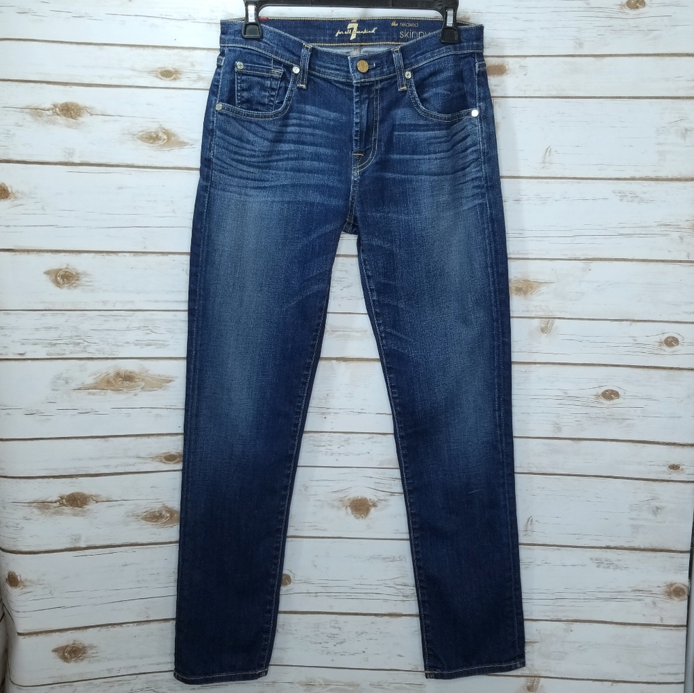 7 For All Man Kind Jeans Relaxed Skinny Size 26